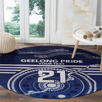 Custom Geelong Pride Round Carpet On the Road to Glory Indigenous Aboriginal - Aussie Hoodie