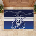 Custom Geelong Pride Rubber Doormat On the Road to Glory Indigenous Aboriginal - Aussie Hoodie