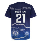 Custom Geelong Pride Rugby Jersey On the Road to Glory Indigenous Aboriginal - Aussie Hoodie