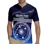 Custom Geelong Pride Rugby Jersey On the Road to Glory Indigenous Aboriginal - Aussie Hoodie