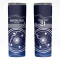 Custom Geelong Pride Skinny Tumbler On the Road to Glory Indigenous Aboriginal - Aussie Hoodie