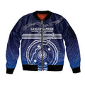 Custom Geelong Pride Sleeve Zip Bomber Jacket On the Road to Glory Indigenous Aboriginal - Aussie Hoodie