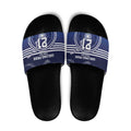 Custom Geelong Pride Slide Sandals On the Road to Glory Indigenous Aboriginal - Aussie Hoodie