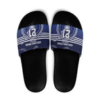 Custom Geelong Pride Slide Sandals On the Road to Glory Indigenous Aboriginal - Aussie Hoodie