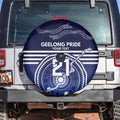 Custom Geelong Pride Spare Tire Cover On the Road to Glory Indigenous Aboriginal - Aussie Hoodie