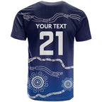 Custom Geelong Pride T Shirt On the Road to Glory Indigenous Aboriginal - Aussie Hoodie