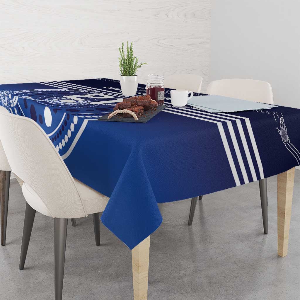 Custom Geelong Pride Tablecloth On the Road to Glory Indigenous Aboriginal - Aussie Hoodie