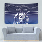 Custom Geelong Pride Tapestry On the Road to Glory Indigenous Aboriginal - Aussie Hoodie
