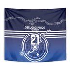 Custom Geelong Pride Tapestry On the Road to Glory Indigenous Aboriginal - Aussie Hoodie