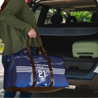 Custom Geelong Pride Travel Bag On the Road to Glory Indigenous Aboriginal - Aussie Hoodie