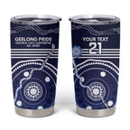 Custom Geelong Pride Tumbler Cup On the Road to Glory Indigenous Aboriginal - Aussie Hoodie