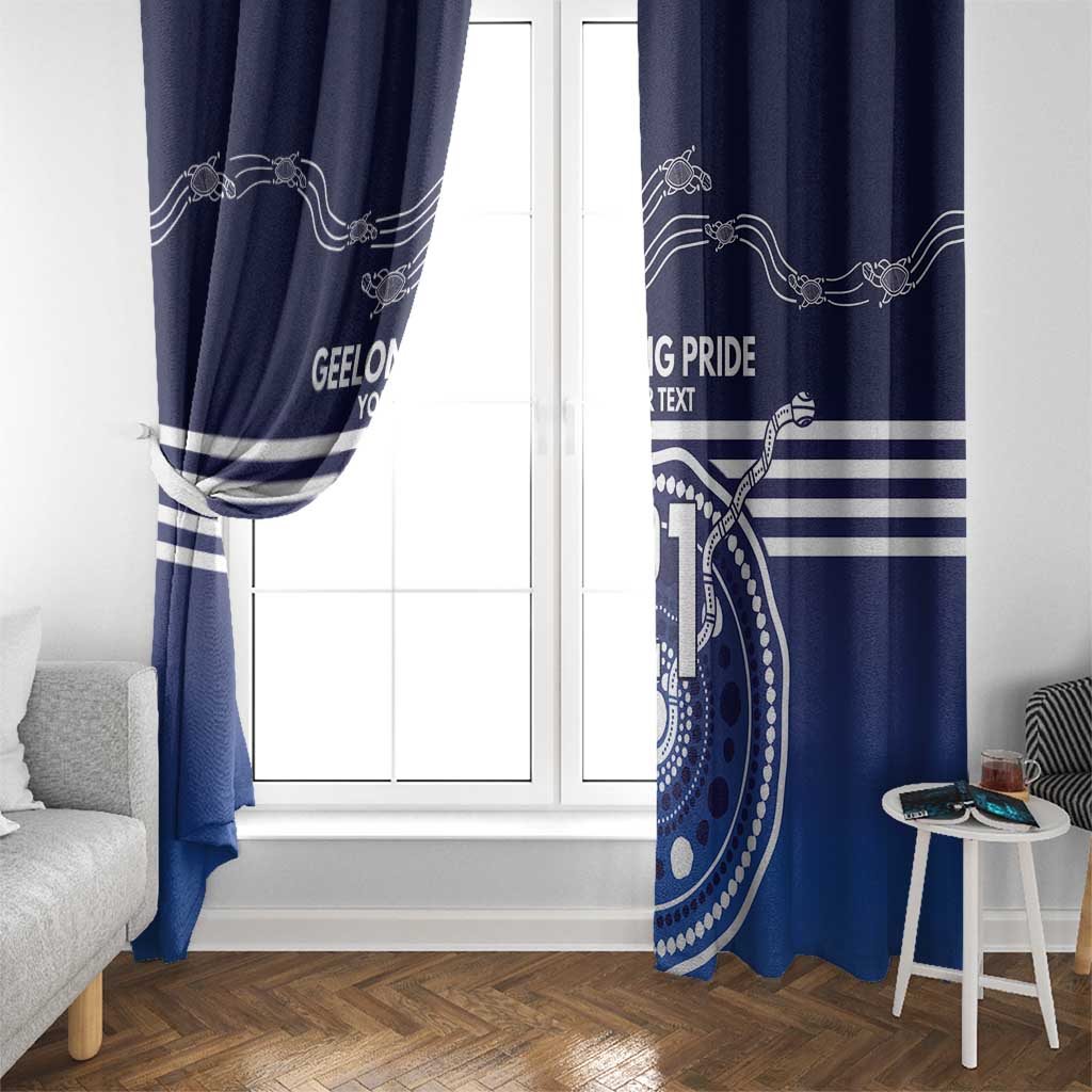 Custom Geelong Pride Window Curtain On the Road to Glory Indigenous Aboriginal - Aussie Hoodie