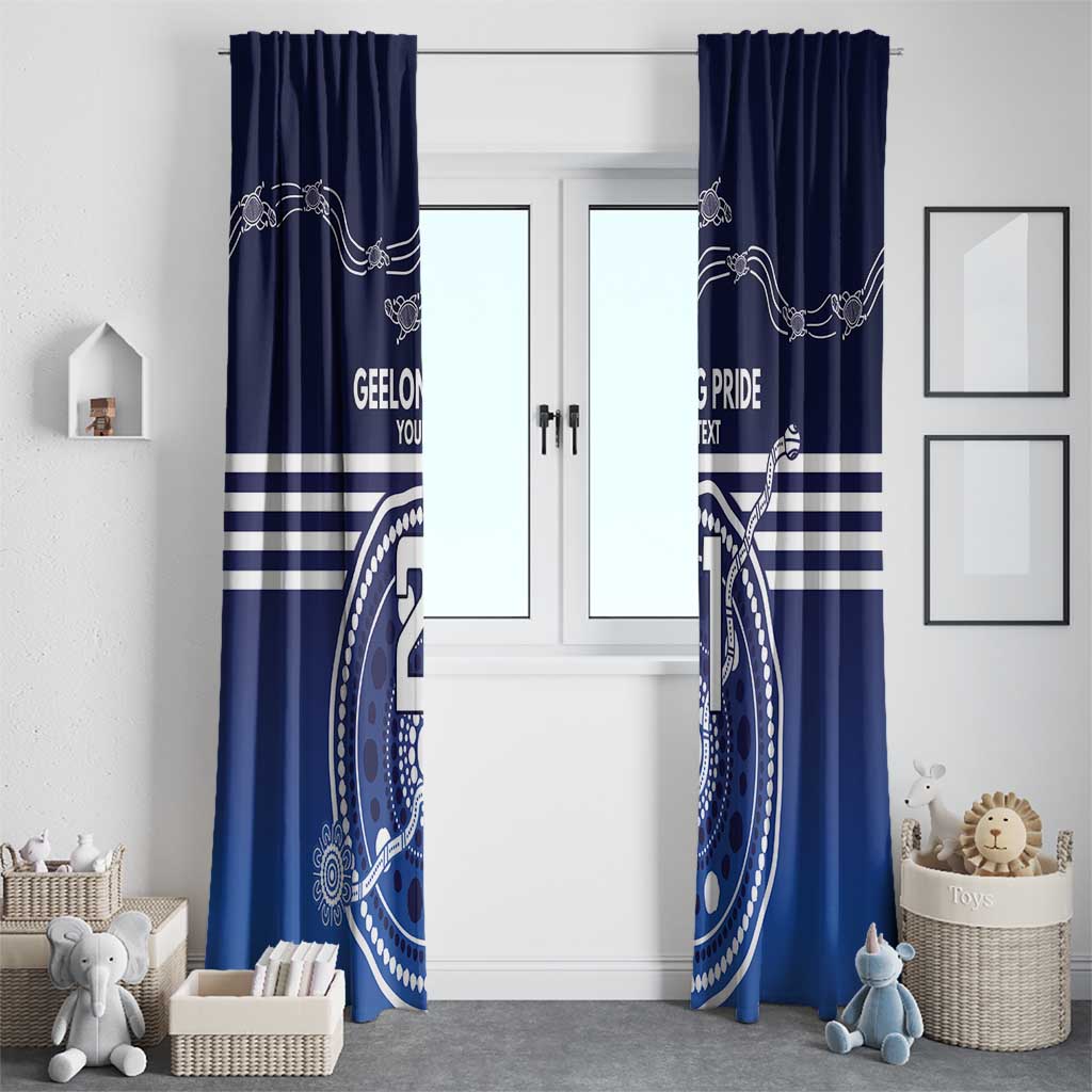 Custom Geelong Pride Window Curtain On the Road to Glory Indigenous Aboriginal - Aussie Hoodie