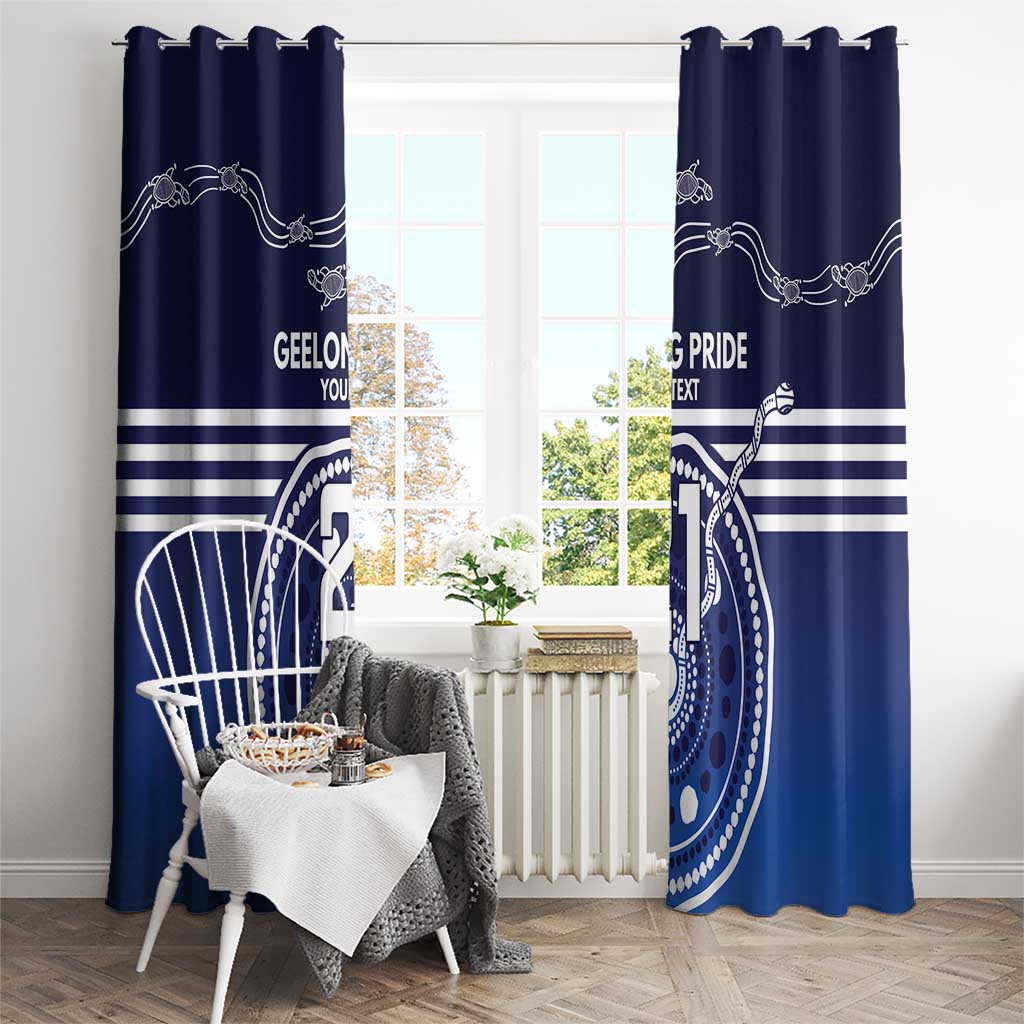 Custom Geelong Pride Window Curtain On the Road to Glory Indigenous Aboriginal - Aussie Hoodie