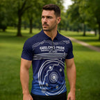 Custom Geelong Pride Zipper Polo Shirt On the Road to Glory Indigenous Aboriginal - Aussie Hoodie