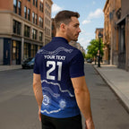 Custom Geelong Pride Zipper Polo Shirt On the Road to Glory Indigenous Aboriginal - Aussie Hoodie