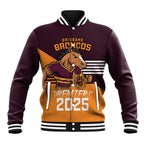 Personalised Broncos Spirit Baseball Jacket Grand Final Champions 2025 - Aussie Hoodie