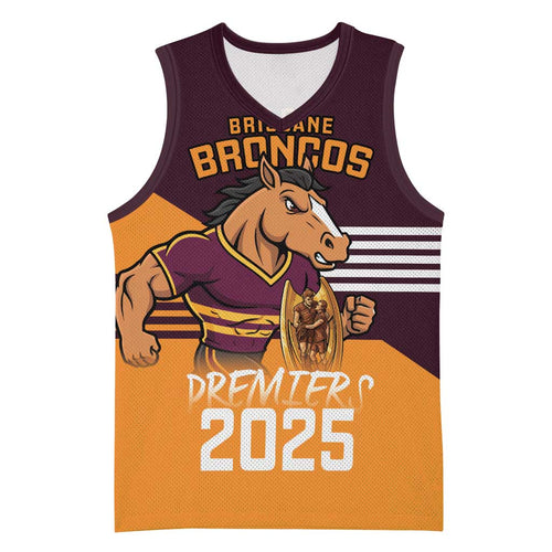 Personalised Broncos Spirit Basketball Jersey Grand Final Champions 2025 - Aussie Hoodie
