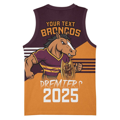 Personalised Broncos Spirit Basketball Jersey Grand Final Champions 2025 - Aussie Hoodie