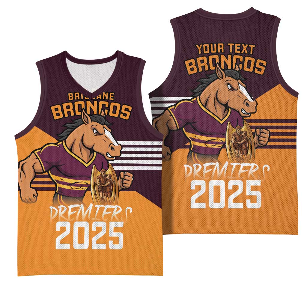 Personalised Broncos Spirit Basketball Jersey Grand Final Champions 2025 - Aussie Hoodie