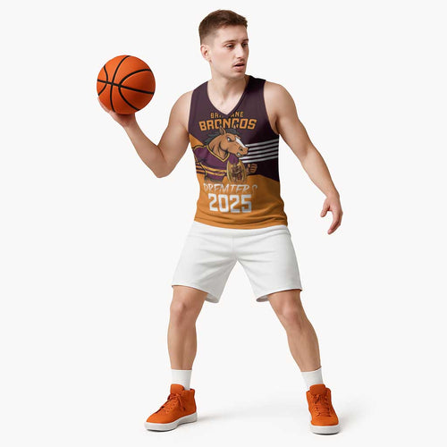 Personalised Broncos Spirit Basketball Jersey Grand Final Champions 2025 - Aussie Hoodie