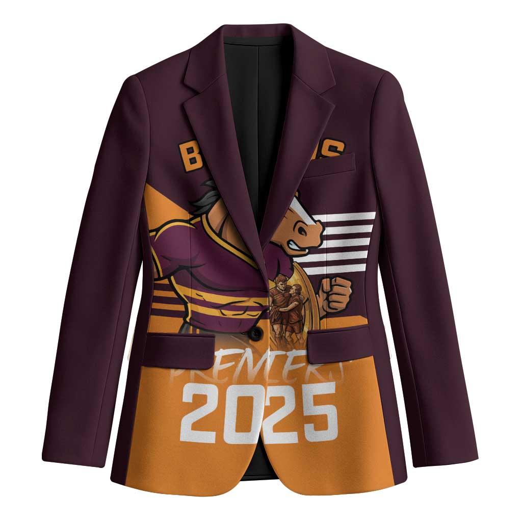 Personalised Broncos Spirit Blazer Grand Final Champions 2025 - Aussie Hoodie