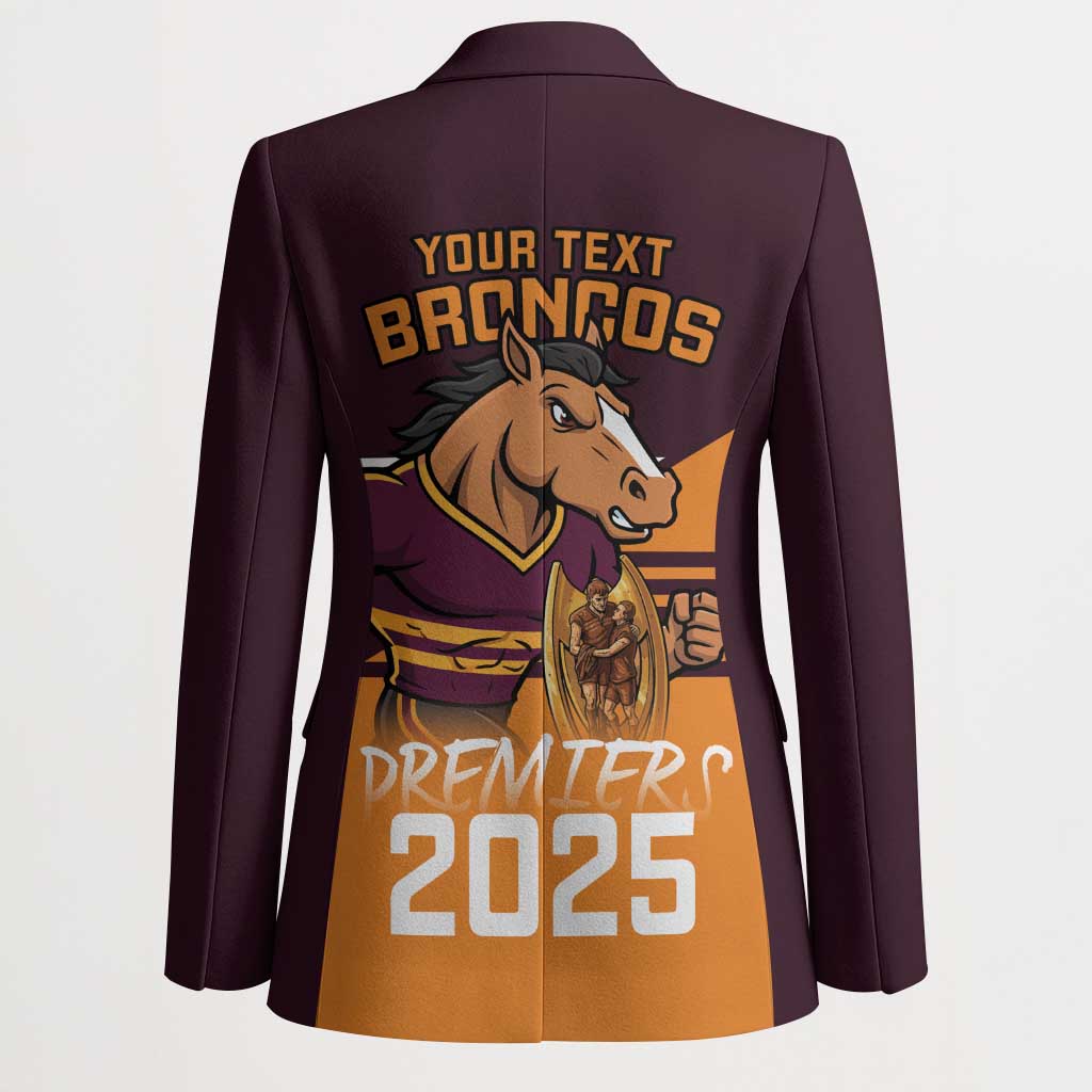 Personalised Broncos Spirit Blazer Grand Final Champions 2025 - Aussie Hoodie