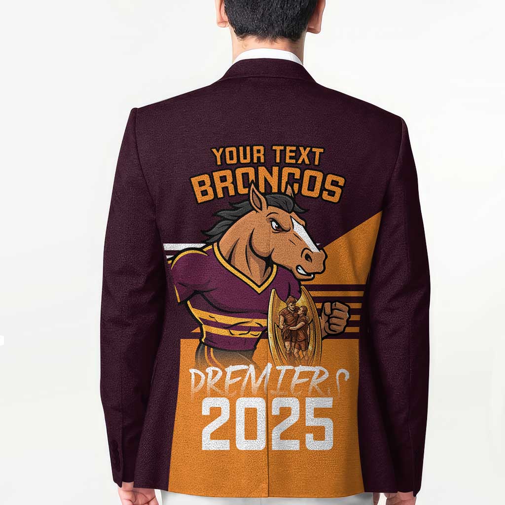 Personalised Broncos Spirit Blazer Grand Final Champions 2025 - Aussie Hoodie
