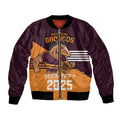 Personalised Broncos Spirit Bomber Jacket Grand Final Champions 2025 - Aussie Hoodie