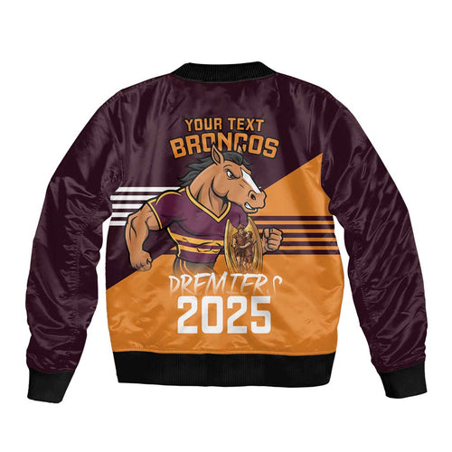Personalised Broncos Spirit Bomber Jacket Grand Final Champions 2025 - Aussie Hoodie