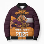 Personalised Broncos Spirit Bomber Puffer Jacket Grand Final Champions 2025 - Aussie Hoodie
