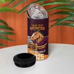 Personalised Broncos Spirit 4 in 1 Can Cooler Tumbler Grand Final Champions 2025 - Aussie Hoodie