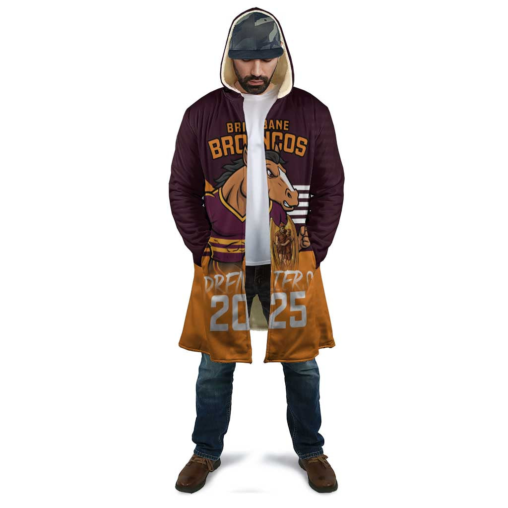 Personalised Broncos Spirit Cloak Grand Final Champions 2025 - Aussie Hoodie