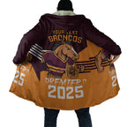 Personalised Broncos Spirit Cloak Grand Final Champions 2025 - Aussie Hoodie