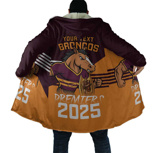 Personalised Broncos Spirit Cloak Grand Final Champions 2025 - Aussie Hoodie