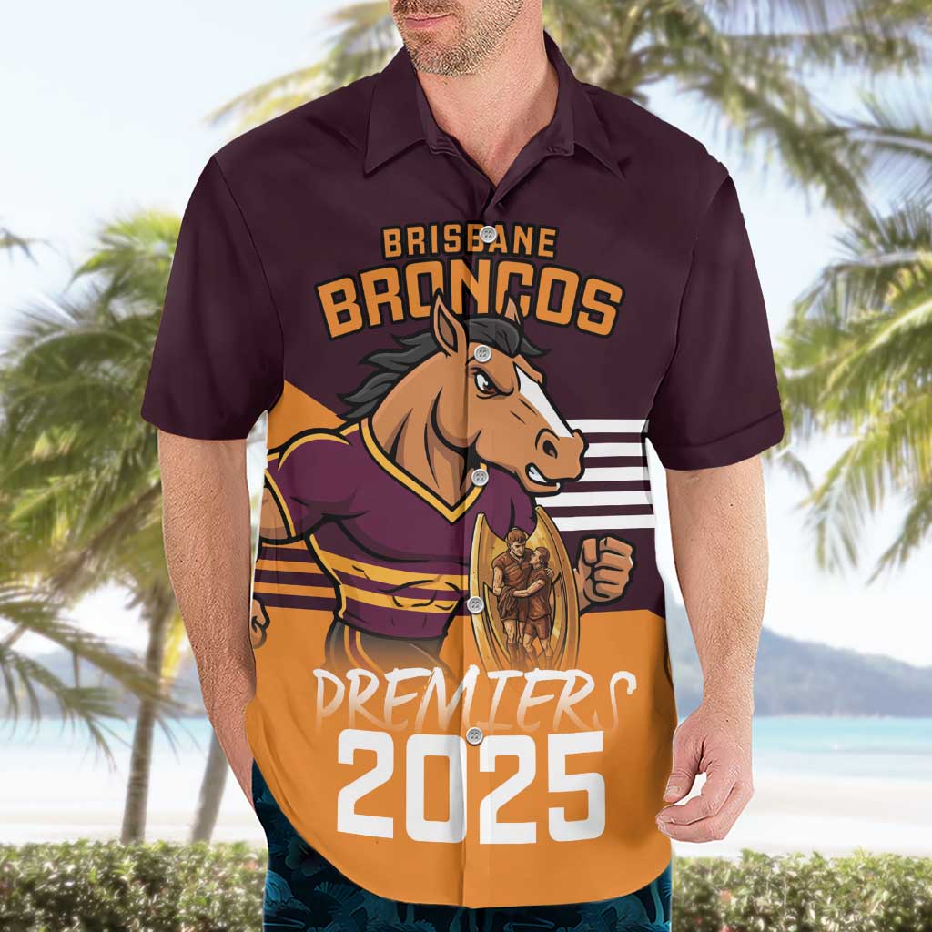 Personalised Broncos Spirit Hawaiian Shirt Grand Final Champions 2025 - Aussie Hoodie