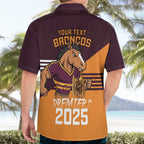 Personalised Broncos Spirit Hawaiian Shirt Grand Final Champions 2025 - Aussie Hoodie