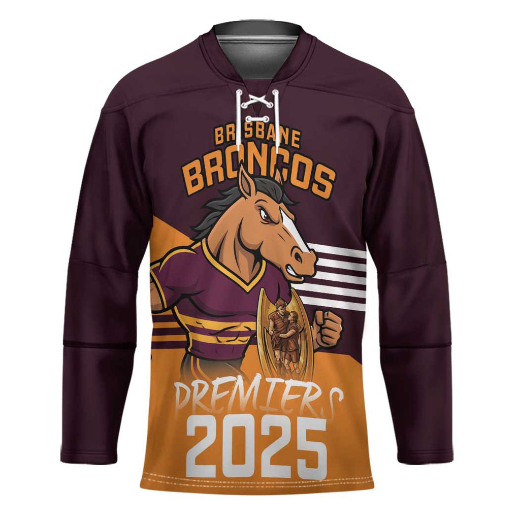 Personalised Broncos Spirit Hockey Jersey Grand Final Champions 2025 - Aussie Hoodie