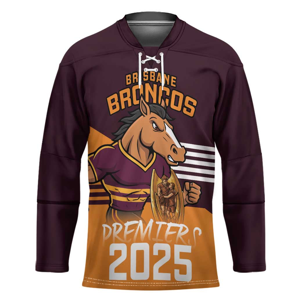 Personalised Broncos Spirit Hockey Jersey Grand Final Champions 2025 - Aussie Hoodie