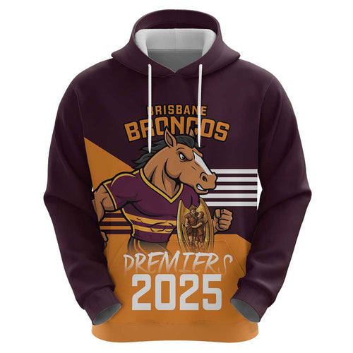 Personalised Broncos Spirit Hoodie Grand Final Champions 2025 - Aussie Hoodie