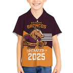 Personalised Broncos Spirit Kid Hawaiian Shirt Grand Final Champions 2025 - Aussie Hoodie