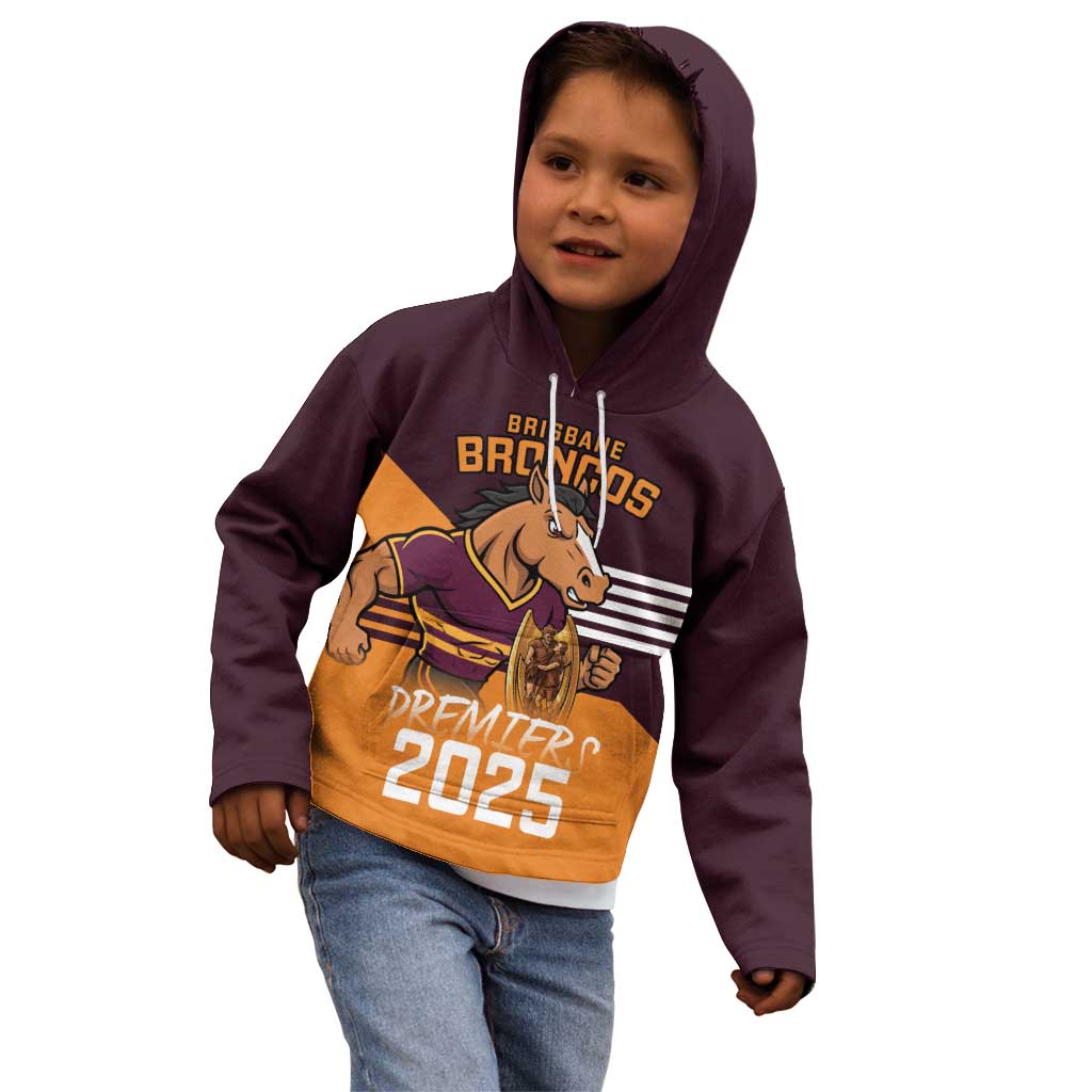 Personalised Broncos Spirit Kid Hoodie Grand Final Champions 2025 - Aussie Hoodie