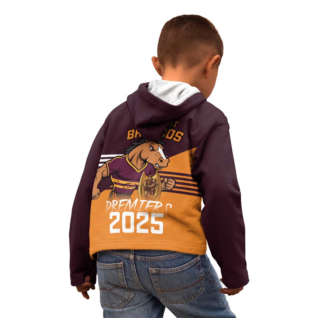Personalised Broncos Spirit Kid Hoodie Grand Final Champions 2025 - Aussie Hoodie