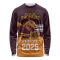 Personalised Broncos Spirit Long Sleeve Shirt Grand Final Champions 2025 - Aussie Hoodie