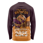 Personalised Broncos Spirit Long Sleeve Shirt Grand Final Champions 2025 - Aussie Hoodie