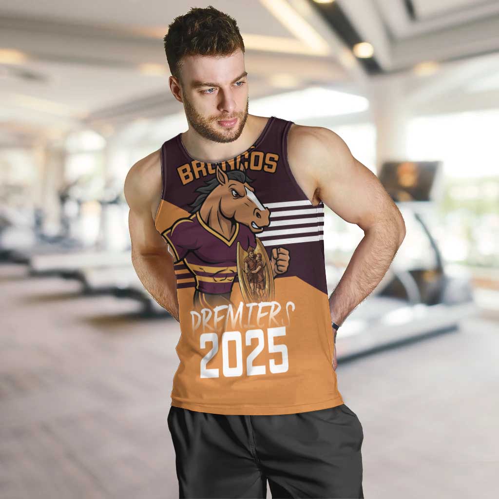Personalised Broncos Spirit Men Tank Top Grand Final Champions 2025 - Aussie Hoodie