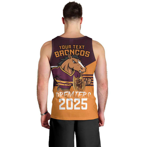 Personalised Broncos Spirit Men Tank Top Grand Final Champions 2025 - Aussie Hoodie