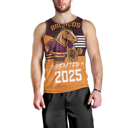 Personalised Broncos Spirit Men Tank Top Grand Final Champions 2025 - Aussie Hoodie