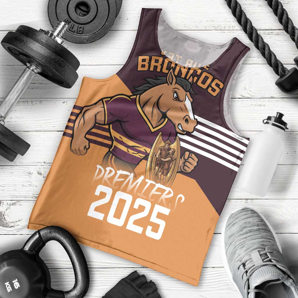 Personalised Broncos Spirit Men Tank Top Grand Final Champions 2025 - Aussie Hoodie