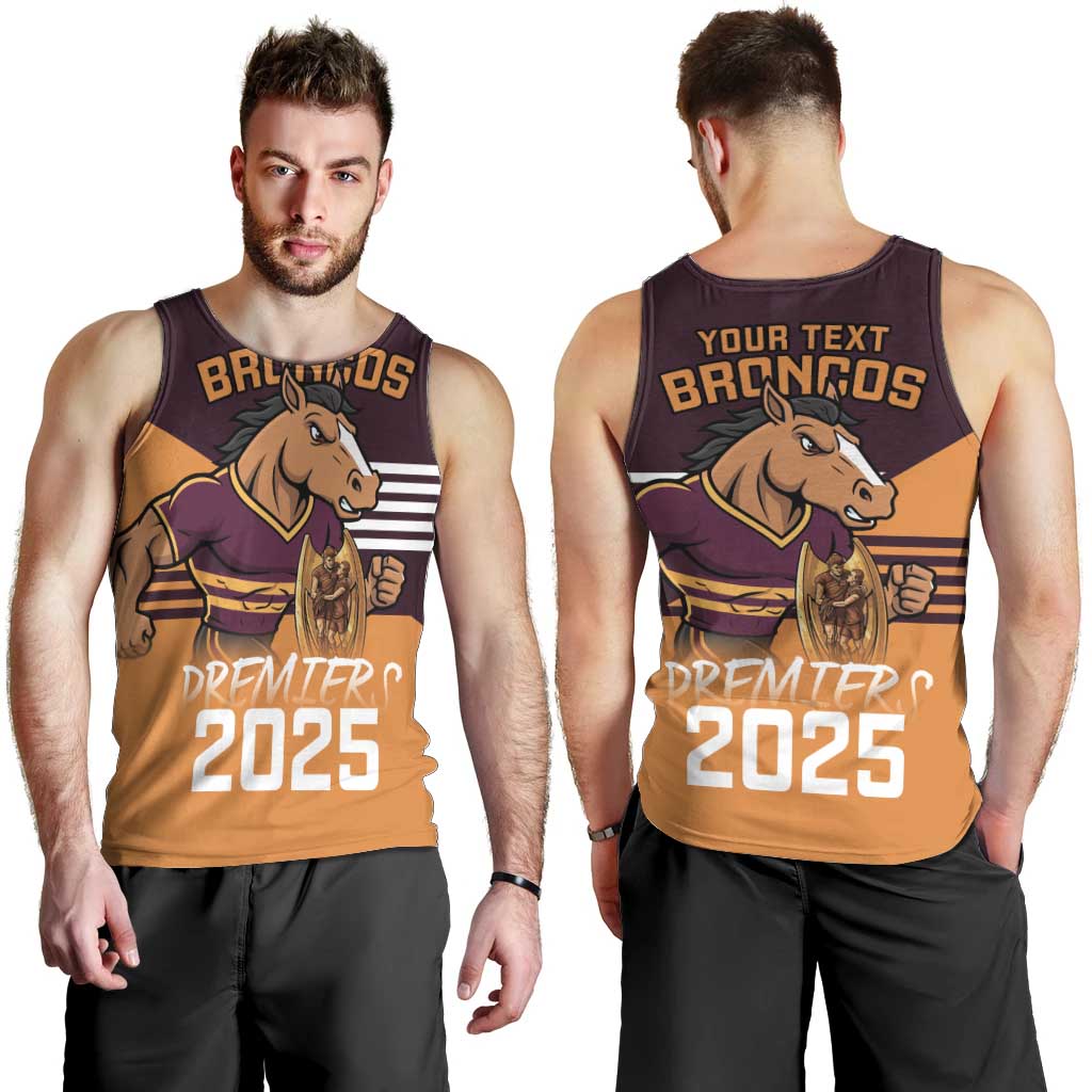 Personalised Broncos Spirit Men Tank Top Grand Final Champions 2025 - Aussie Hoodie